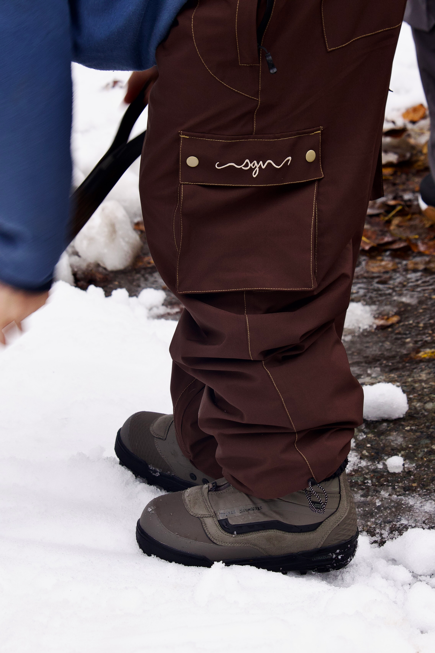 The Stacker Pant in Brown