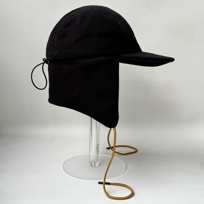 Fleece Bomber Hat in Black