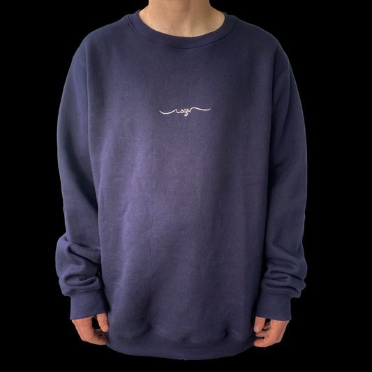 The "Kicker" Crewneck in Navy