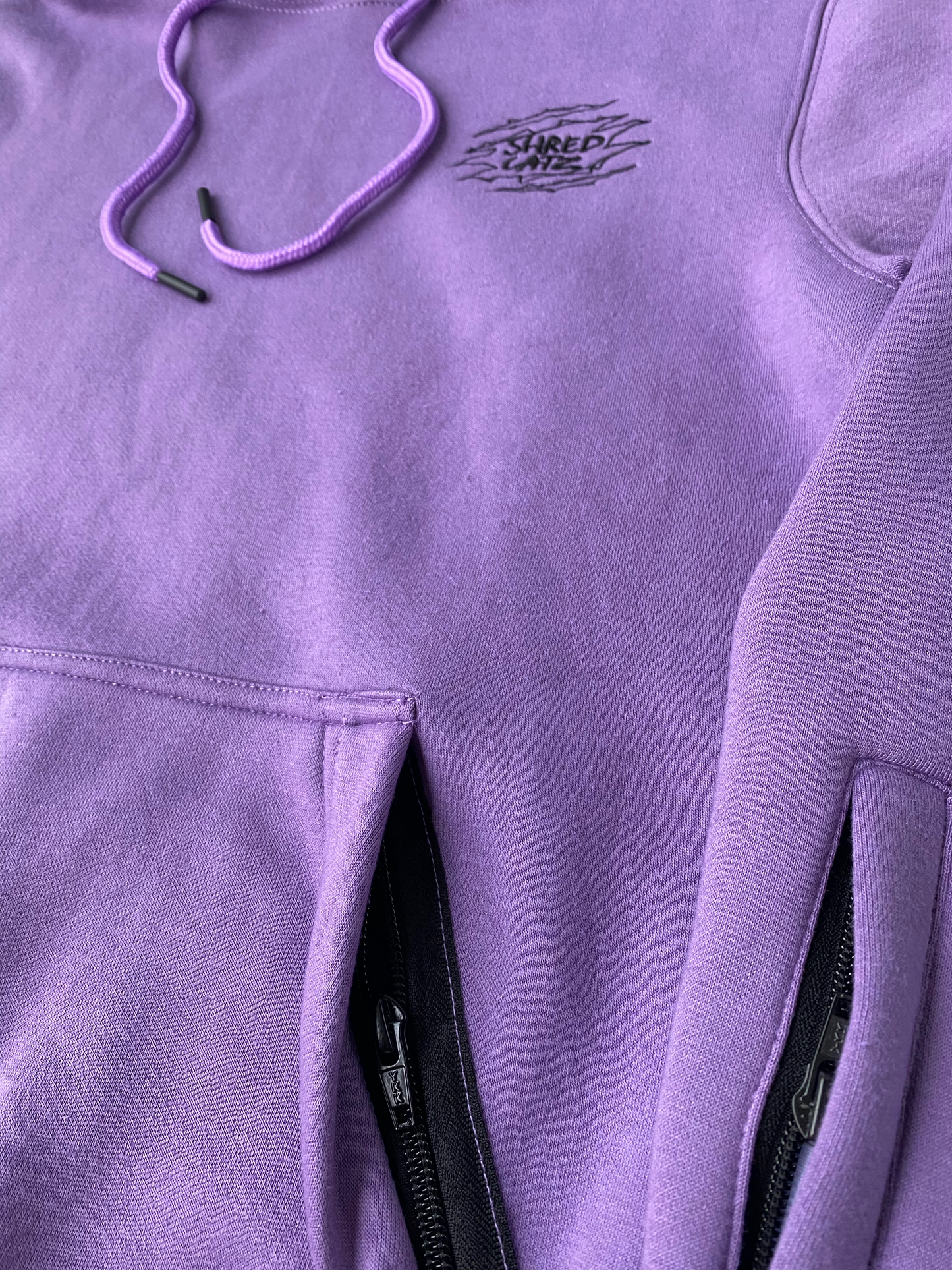 The "ShredCatz" Hoodie in Lavender